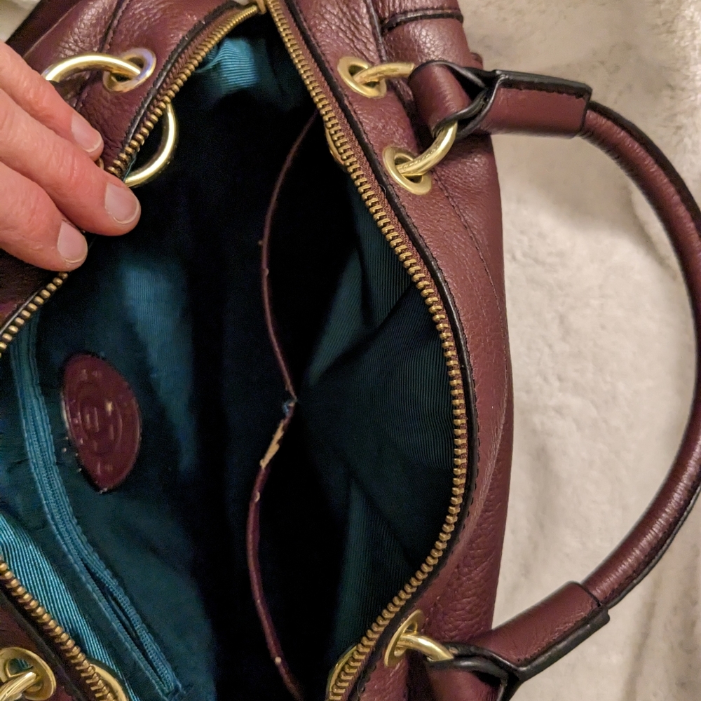 Vintage Etienne Aigner Leather Purse Satchel - Picture 11 of 15